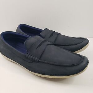 Cole Haan Men's Moto Grand Penny Loafer Blue White Sole 9 M