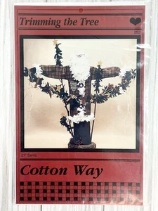 Decorazione natalizia Cotton Way Trimming the Tree 21" modello Babbo Natale #253 non tagliato 1996 - Foto 1 di 2