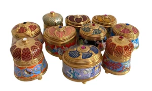 Franklin Mint The House of Faberge Porcelain Music Trinket Boxes x 10 - Picture 1 of 18