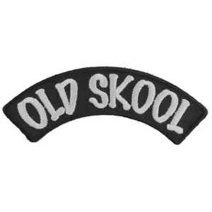 "Parche, Rocker pequeño (Iron-On), Parche Old Skool Chopper, 4,5"" x 1,5" - Imagen 1 de 4