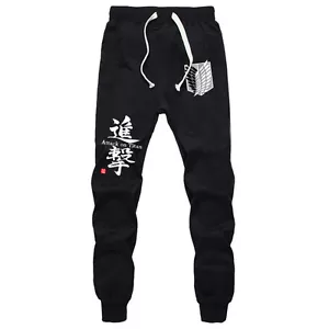 Anime Attack On Titan Cotton Pants Cosplay Sport Trousers Joggers Sweatpants New - Picture 1 of 9