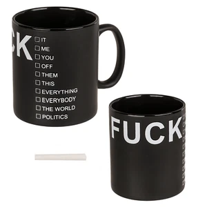 XXL Becher Fuck.. Fuck Everything Fuck the World 850ml Kaffeetasse Kaffeebecher - Picture 1 of 5