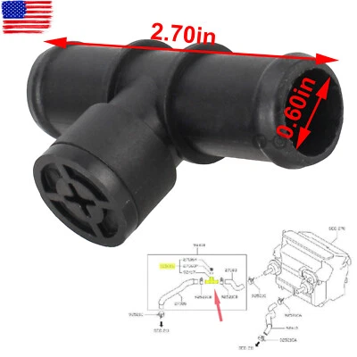 92500-AR000 fits for NISSAN INFINITI G35 FX35 M35 M45 350Z HEATER HOSE CONNECTOR - Изображение 1 из 4