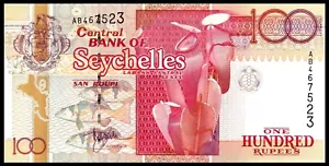 Seychelles, 100 rupie nd (1998) p-39, ab-Prefisso, UNC *** - Foto 1 di 2