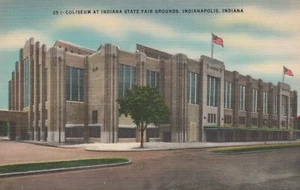 Coliseum at Indiana State Fair Grounds Indianapolis Indiana Postcard - Picture 1 of 2