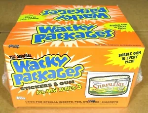 2006 Wacky Packages Nuovissima Serie 3 ANS3 SCATOLA COMPLETA SIGILLATA 36 pz con gomma + mags + pellicola - Foto 1 di 1