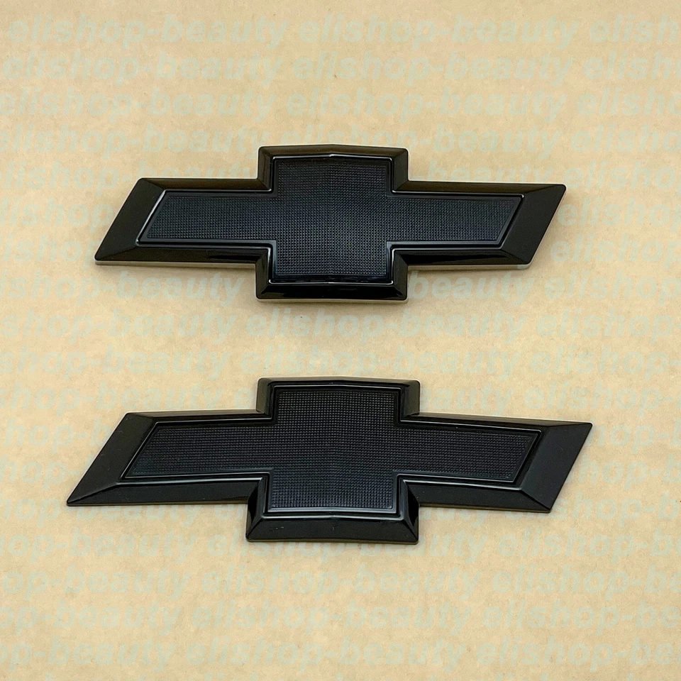 Emblema de pajarita negra brillante delantera trasera para Chevrolet Camaro Custom LS LT 2016-2024 Foto 1 de 4