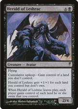 Magic the Gathering MTG - Black - Herald of Leshrac - Coldsnap - Creature