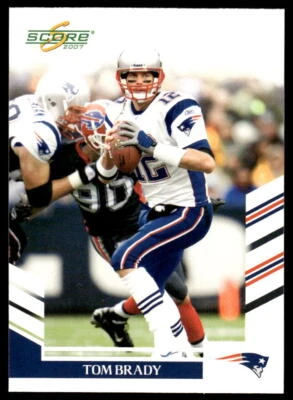 2007 Score #155 Tom Brady FOOTBALL New England Patriots - Image 1 of 2