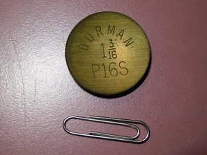 Dorman P16S Concave Expansion Freeze Plug 1 3/16 Engine BRASS compare to 550-016 - Bild 1 von 2