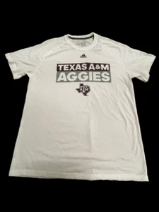 Adidas NCAA Texas A&M Ultimate Tee White/Burgundy DX0595 - Picture 1 of 1