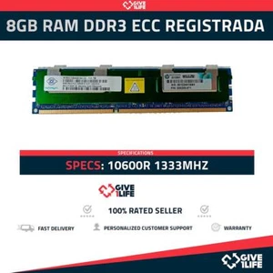 8GB RAM DDR3 10600R ECC REGISTRADA - ESPECIAL PARA SERVIDORES - Bild 1 von 6