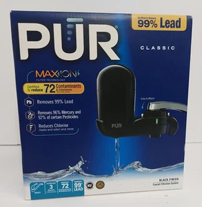 PUR Classic Black Max-Ion Water Faucet Filtration System FM-2000B - Picture 1 of 12