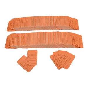 1000 Pcs Large Orange Merchandise Coupon Price Tag Perforated 1-3/4"x 2-7/8" - Picture 1 of 2