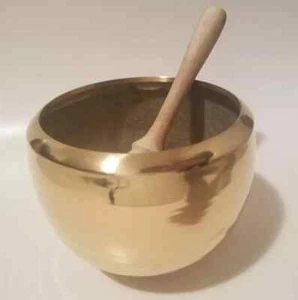 Cuenco grande de latón de 7 pulgadas para cantar meditación China, sin mazo - Imagen 1 de 3