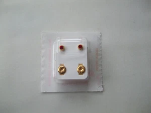 Studex Bezel Set Birthstone Piercing Studs Choose Jan-Dec 1 Pair New - Picture 1 of 14