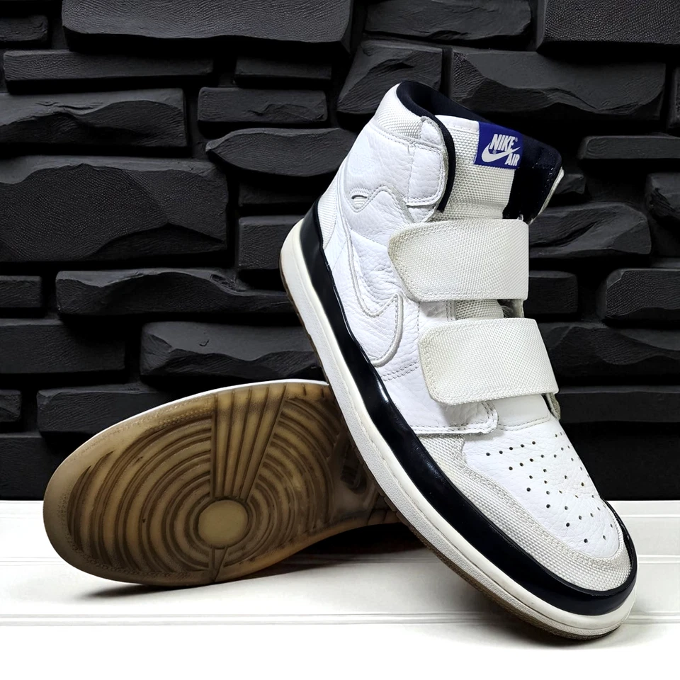 Nike Air Jordan 1 2018 retro alta doble correa 'Concord' blanco negro AQ7924-107 Foto 1 de 4