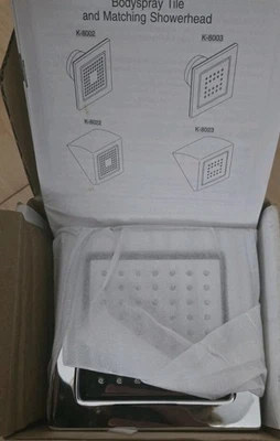 Kohler K-8002-CP WaterTile Cuadrado 54 Boquilla Ducha Cuerpo Spray Cromo Pulido Foto 1 de 4