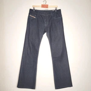Diesel Zatiny Jeans Mens W36 L34 Blue Denim Regular Bootcut Dark 0088Z Flared - Picture 1 of 19