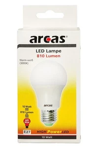 Bombilla LED Globo E27 – 10W – 810 lm – 3000K – Chip SMD – Luz Cálida - Imagen 1 de 2