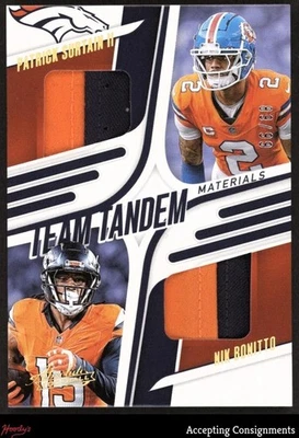 2025 Absolute Team Tandem Gold Patrick Surtain II, Nik Bonitto DUAL PATCH 89/99 - Image 1 of 2