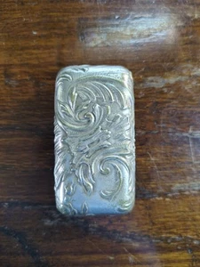 Antica Tabacchiera- Art Nouveau-Bronzo Argento Sbalzato - Foto 1 di 6