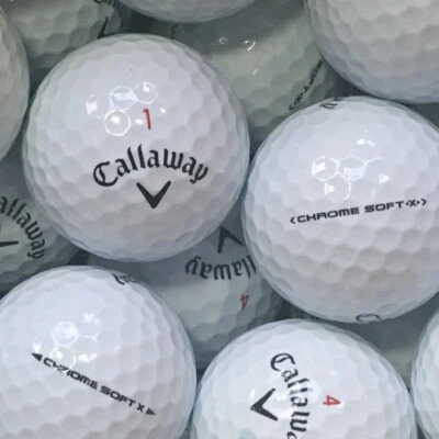 25 Balles de Golf Callaway Chrome Soft X AAA/AAAA Lakeballs Chromesoft - Photo 1/2