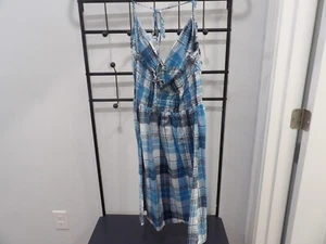 Pass Sommerkleid, Größe klein, blau kariert. - Bild 1 von 4