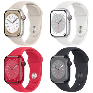 Apple Watch Series 8 41mm 45mm WiFi + GPS + Bluetooth Smartwatch - All Colors - Picture 1 of 9