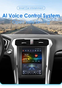 Autoradio CarTablet 6G+64G 9,7" Per Ford Mondeo Fusion Mk5 2013-2019 Tesla Style - Foto 1 di 24