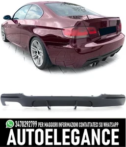 Difusor Trasero Performance Negro Mate Compatible Con BMW 3er E92 E93 320 325 3 - Imagen 1 de 9