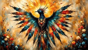 Pinta de papel Infernos Winged Emissary Floyd Snyder Nativo Americano Occidental 8x14 - Imagen 1 de 1