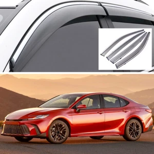 4pc Window Visor Vent Shade Deflector Rain Guard for Toyota Camry Sedan 2025-Up - Picture 1 of 8