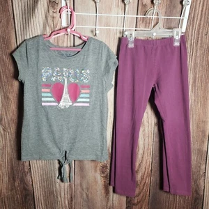 *TWINS* Girls: 7/8 Children's Place 2pc Outfit (1026) - Picture 1 of 7