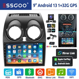 DAB+ Für Nissan Qashqai J10 2007-15 Android 13 Carplay Autoradio GPS RDS MIK KAM - Bild 1 von 13