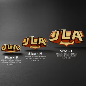 Justice League of America - Comics/Film 3D-gedrucktes Logo Display Schild - Bild 1 von 3