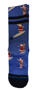 Stance Kids Crew Socks Premium Performance Quality Socks Santa Surf Size Large - Picture 1 of 4