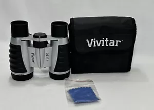 Vivitar Binoculars 4 x 30 With Black Carrying Pouch - Picture 1 of 8