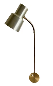 Vintage Minimalistic Scandinavian Spotlight Brass Floor Lamp Belid 1970s - Picture 1 of 11