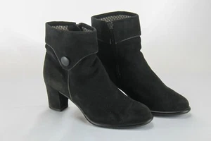 Stiefeletten Lederstiefel Salamander 5 1/2 Wildleder 90er TRUE VINTAGE - Bild 1 von 10