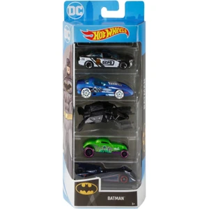 Hot Wheels Batman 5 Pack GCPD Cruiser Car Batmobile Vehicles (Damaged Box) - Picture 1 of 3