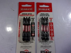 NEU 2er Pack Diable 3 Stk. DOPPELENDIGE SCHLAGANTRIEBSBITS - Bild 1 von 4