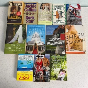 Lot of 12 Contemporary Romance Paperback Books Jackie Collins Nora Roberts - Picture 1 of 12