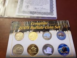 Complete 2005 Buffalo Coin Set - Morgan Mint - Kansas, Lewis & Clark - MINT NIB - Picture 1 of 7