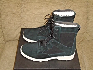 MENS SOREL CARIBOU OTM WP WATERPROOF BOOTS SIZE 11.5 BLACK / WHITE - BRAND NEW - Picture 1 of 9