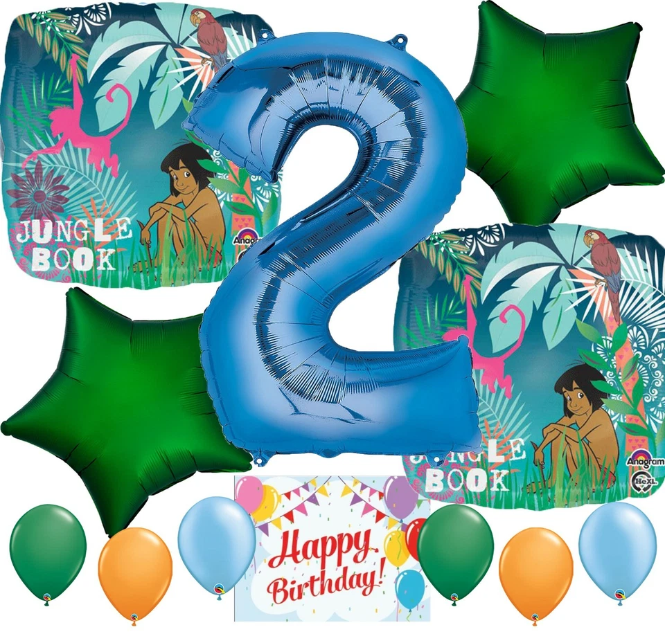 Комплект для украшения воздушного шара книга джунглей товары для вечеринки на 2-й день рождения - Изображение 1 из 1
