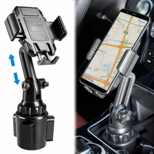 In-Car GPS Universal Mount Adjustable Gooseneck Cup Holder Cradle for Cell Phone - Picture 1 of 8