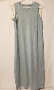 Sonoma Strick Tank Kleid Gr. Small Meeresschaum Grün Midi Ärmellos Baumwollmischung - Bild 1 von 5