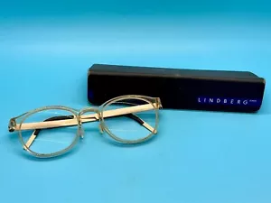 Lindberg Acetanium Light Beige/Tan No. 041/558A Eyeglass Frame w/ Case - Picture 1 of 16