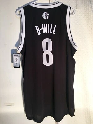 ADIDAS NBA SWINGMAN BROOKLYN NETS DERON WILLIAMS BLACK NICKNAME JERSEY 2X - Image 1 of 2